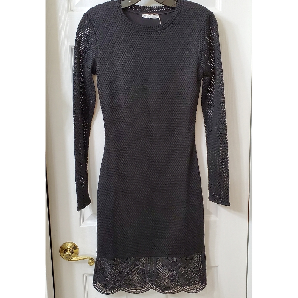 NWT Zara Lace Trim Dress